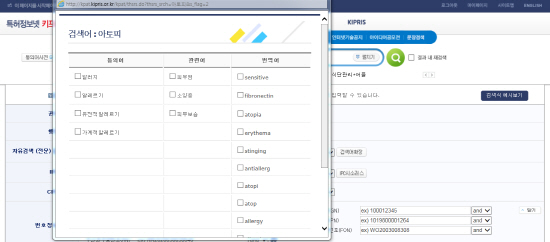 스마트바에서 검색어확장을 통해 세밀한 검색이 가능하다.