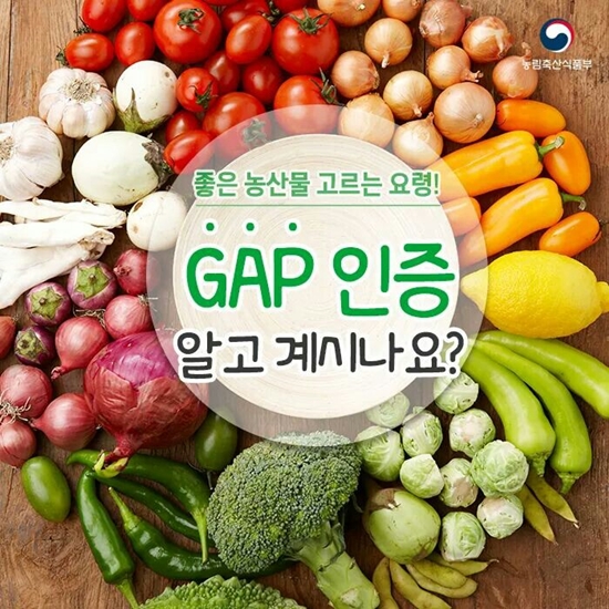 생산부터 유통까지 책임지는 GAP 인증! 알고 있었는가?(출처=농림축산식품부 페이스북)