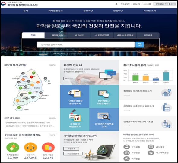포털 메인 홈페이지.