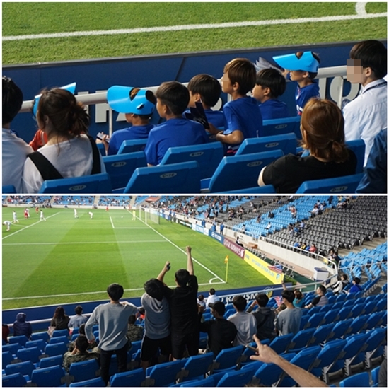 집중과 환호! 6골이 터진 인천축구전용경기장은 열기가 가득했다.？