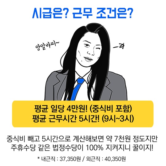 방학했다! 꿀알바 해보자!