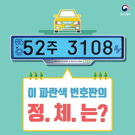 도로 위를 돌아다니는 파란색 번호판의 정체는