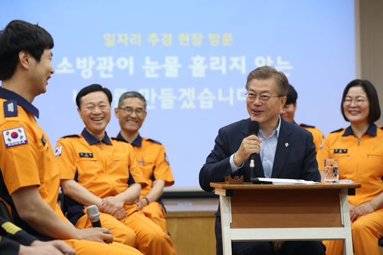 6월 7일 용산소방서 방문 일자리창출 간담회.
