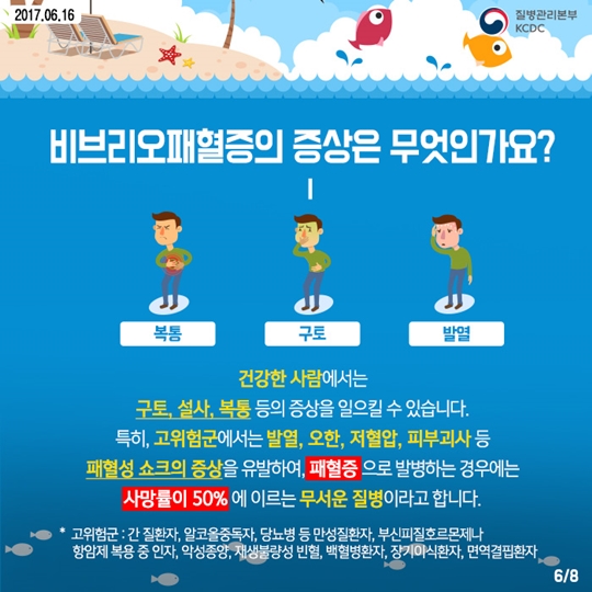 한여름 바닷속을 조심해요