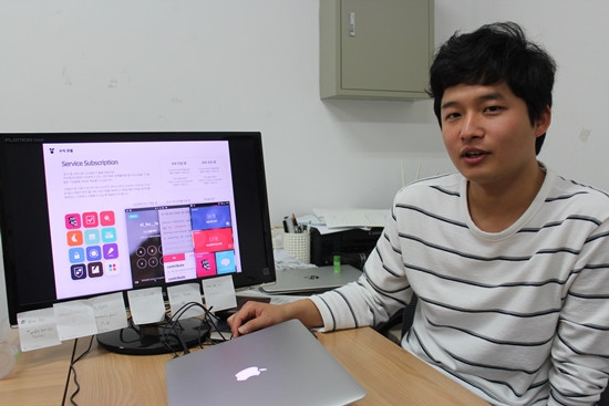 잠금화면을 이용한 단어 외움 서비스를 하는 크리에이션팟(CreationPot) 박윤규 대표.