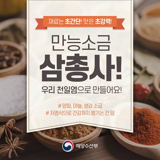 천일염으로 만드는 만능소금 삼총사!