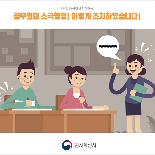 공무원의 소극행정! 이렇게 처리하였습니다