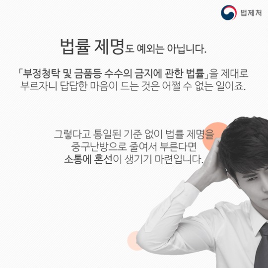 법률 제명 약칭 사업