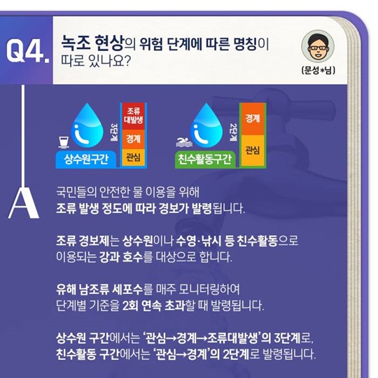 녹조, 무엇이 궁금하세요?