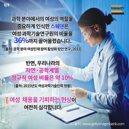 여성은 과학에 약하다고요?