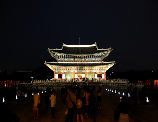 경복궁 근정전 야경(출처=문화재청)