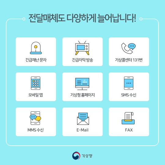 2017년 7월 국민체감형 지진통보 서비스 시행