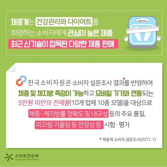 체중계 정확도·내구성 등 천차만별