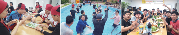연천푸르내마을에서 팜 연수 프로그램에 참가한 암웨이 청주프리덤 직원들.(사진=푸르내마을)