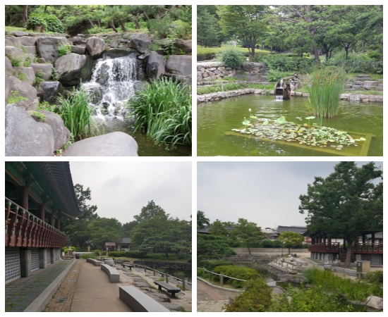 전통 정원의 풍경