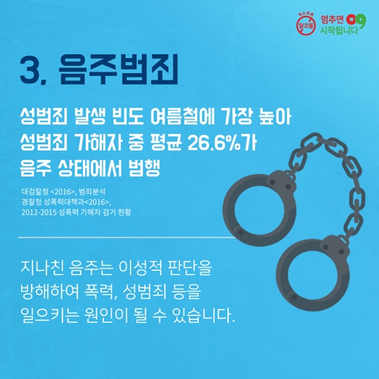 휴가철 술자리, 이것만은 기억하세요