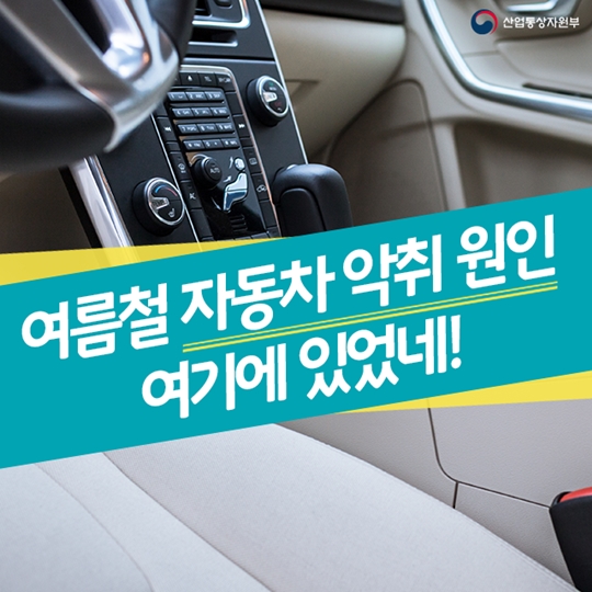 여름철 자동차 악취 원인 여기에 있었네