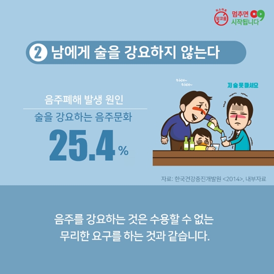 생활 속 절주수칙