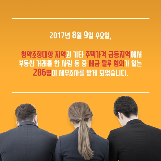 세금 탈루 혐의자 세무조사 착수