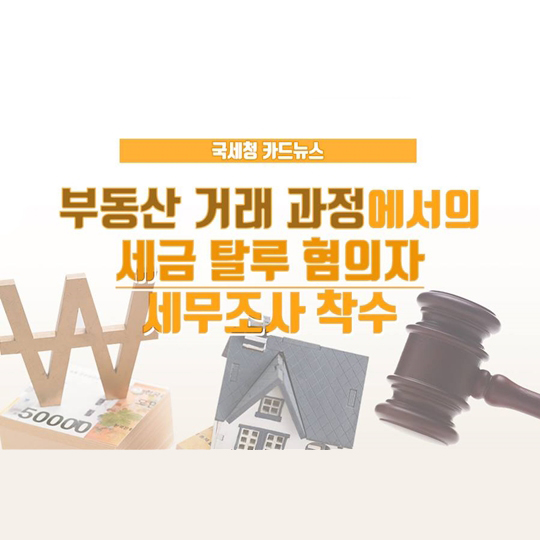 세금 탈루 혐의자 세무조사 착수
