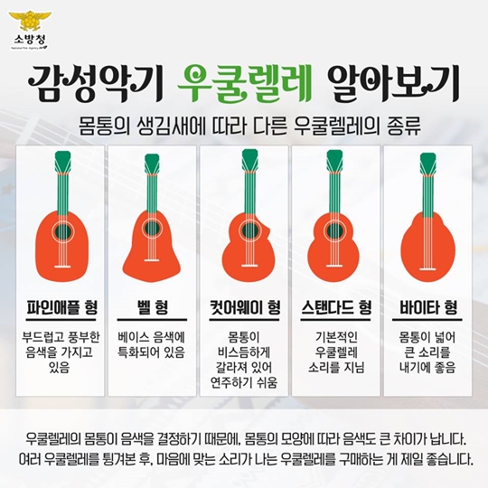 감성악기 우쿨레레 알아보기
