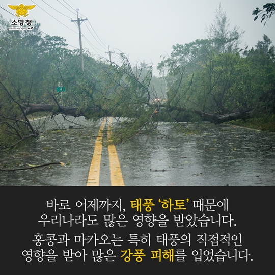 다가오는 태풍