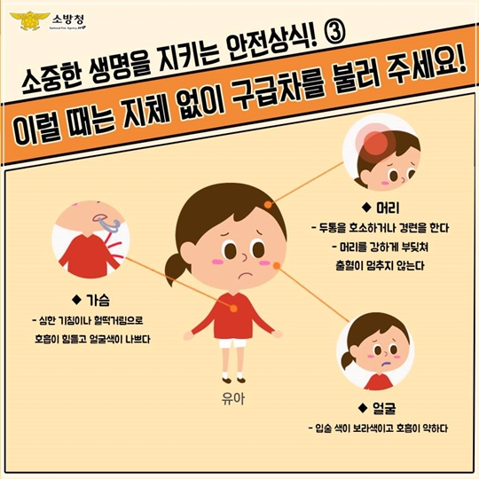 이럴 때는 지체 없이 구급차를 불러 주세요