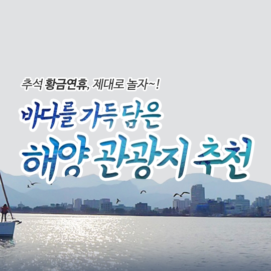 바다를 가득 담은 해양 관광지에서 제대로 놀자