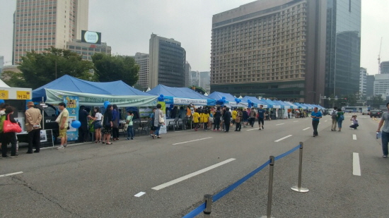 다양한 체험행사가 마련돼 있는 부스 