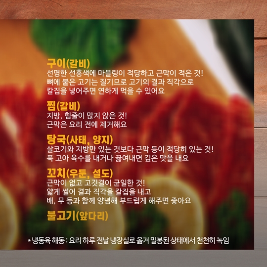 한가위 과일 인삼 소고기 이렇게 골라요