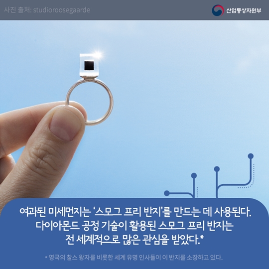 미세먼지로 반지를 만든다