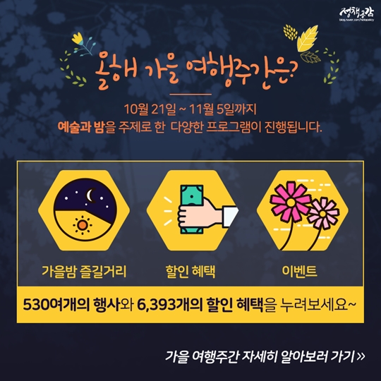 가을 여행주간 총정리
