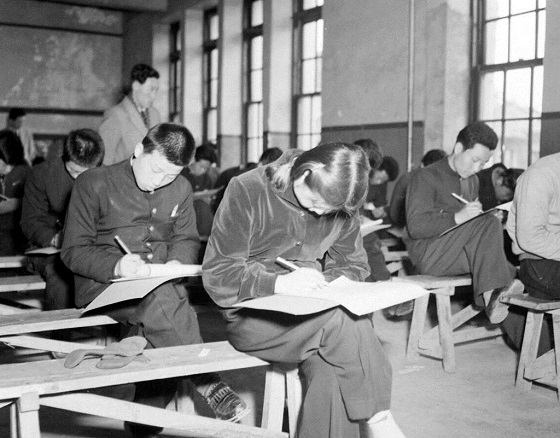 대학입시 광경(1954년)