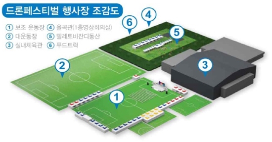행사장 조감도 [출처 : 2017 수원 드론 페스티벌]