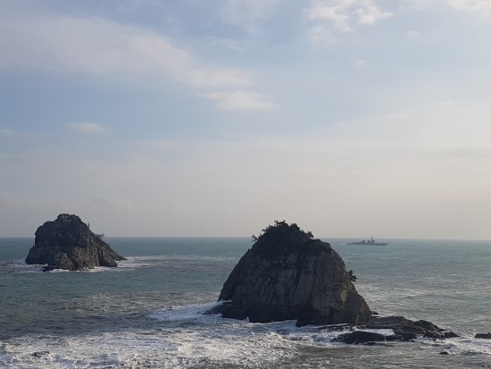 오륙도 모습.