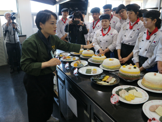 호텔외식조리과 전통한과 떡 실습 수업참관