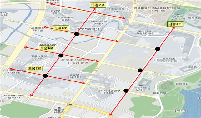 비보호 좌화전 교차로 확대 지역 중 