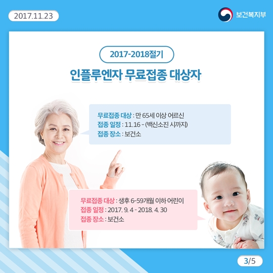 겨울철 기승 부리는 독감! 무료예방접종 서두르세요