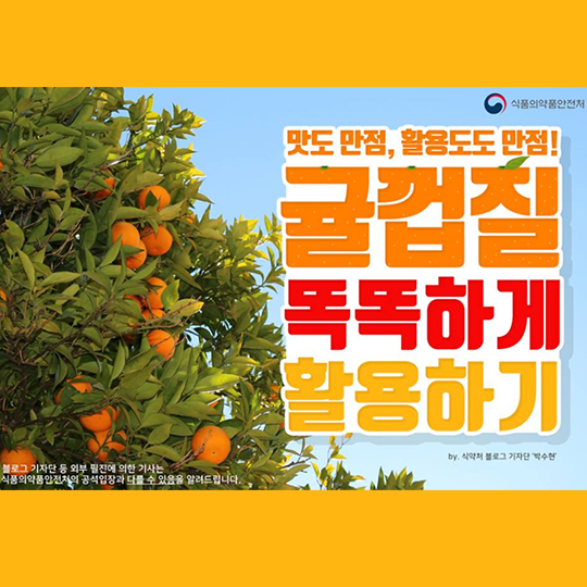 귤껍질 활용법 3가지