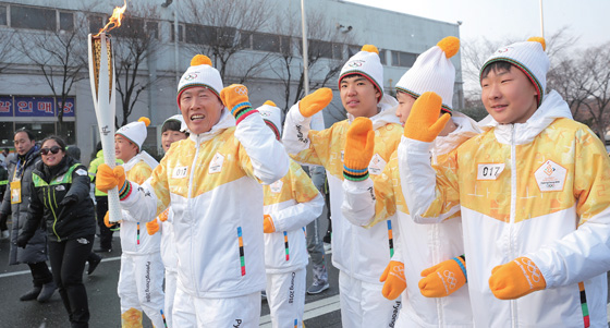 17번주자 차범근 축구 꿈나무.(사진=C영상미디어)