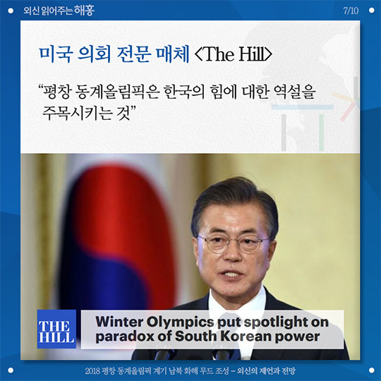 2018 평창 동계올림픽 계기 남부 화해 무드 조성 외신의 제언과 전망