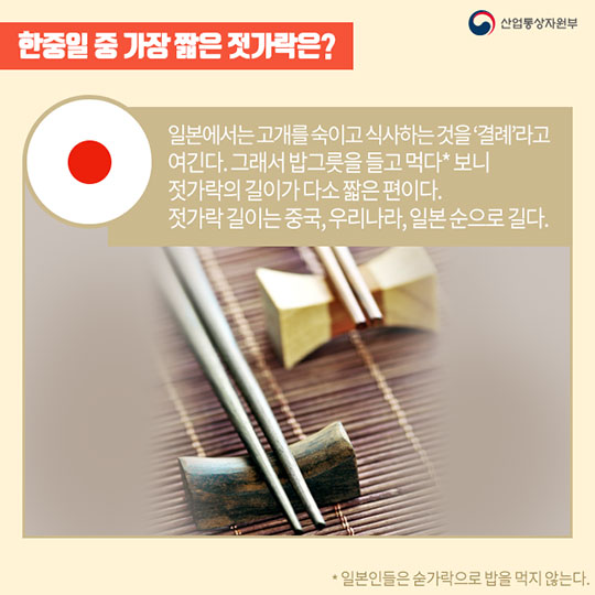 같은 듯 다른 한·중·일 젓가락 문화