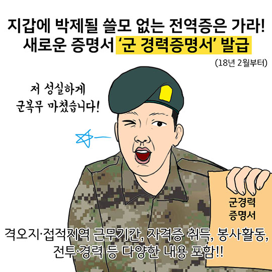2018년 청년이라면 꼭 알아야 하는 정책 <군대편>