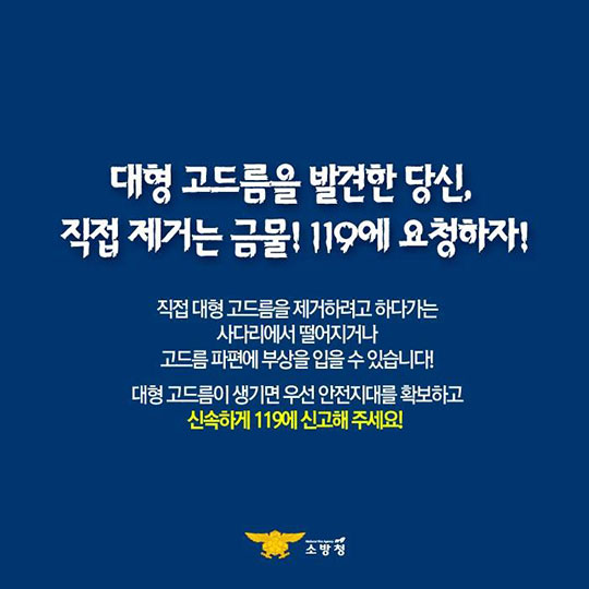 한파보다 무서운 고드름!