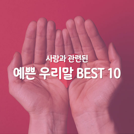 사랑과 관련된 예쁜 우리말 BEST 10