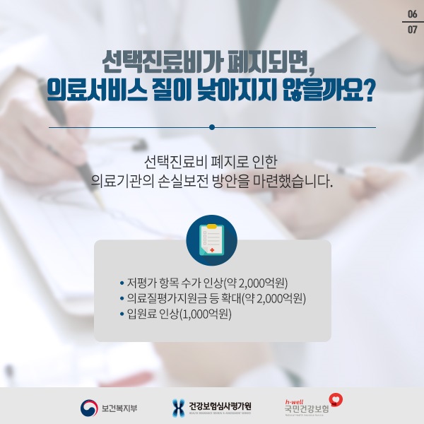 선택진료비 폐지로 인한 의료기관의 손실보전 방안