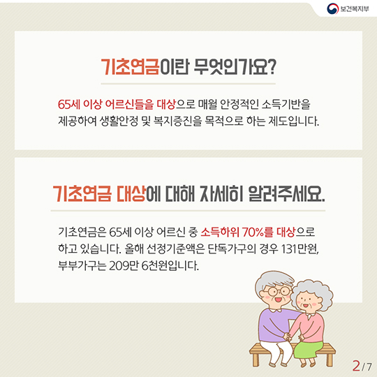 “기초 연금” 25만 원까지 받을 수 있다!