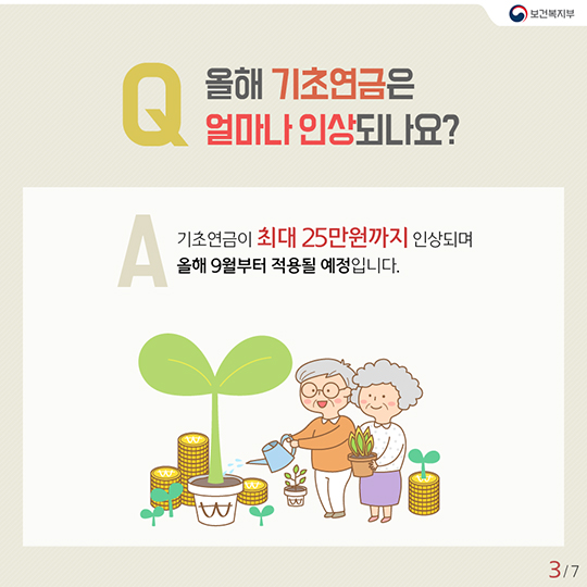 “기초 연금” 25만 원까지 받을 수 있다!