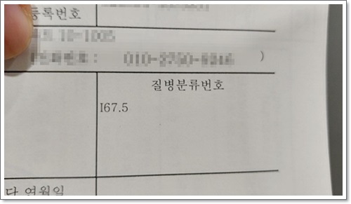 모야모야병의 질병분류번호는 I67.5