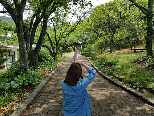한라수목원에서의 촬영스팟.